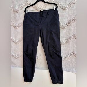 Veronica Beard Charcoal Cargo slim pants